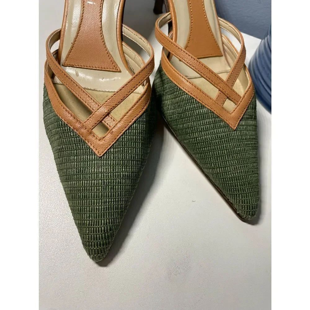 Massimo Baldi Leather Mules 6.5 - Picture 3 of 7
